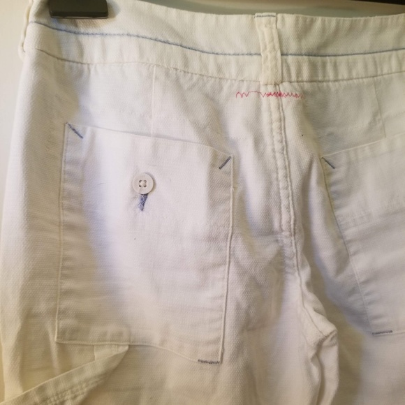 Free People White Carpenter Pants size 4 - Picture 4 of 5